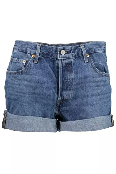 Shop Levi's Chic Summer Cotton Women's Shorts In Blue