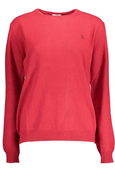 Shop U.s. Polo Assn U. S. Polo Assn. Elegant Wool-cashmere Blend Women's Sweater In Pink