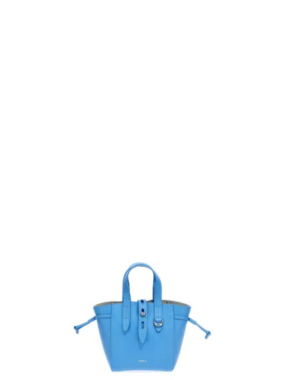 Shop Furla Net Hand Bags Light Blue