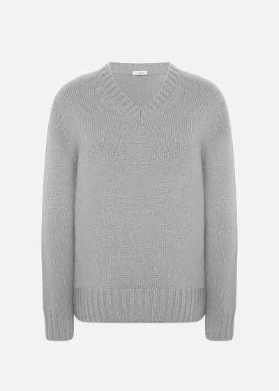 Shop Malo V-neck Sweater In Regenerated Cashmere And Wool