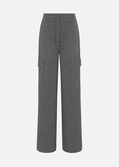 Shop Malo Wool And Cashmere Cargo Trousers