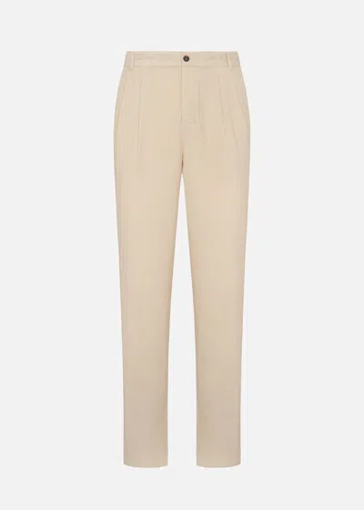Shop Malo Cotton And Cashmere Trousers