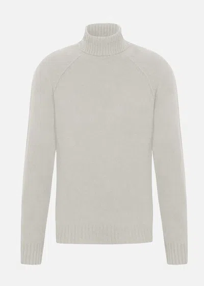 Shop Malo Turtleneck Sweater In Regenerated Cashmere And Virgin Wool