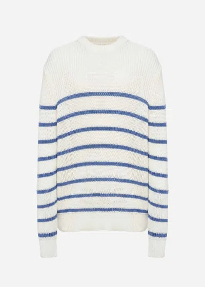 Shop Malo Crew-neck Sweater In Organic Cotton