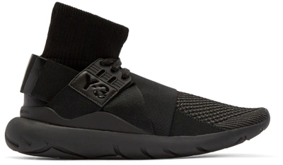 Shop Y-3 Black Qasa Elle High-top Sneakers