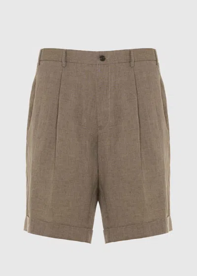 Shop Malo Linen Bermuda Shorts