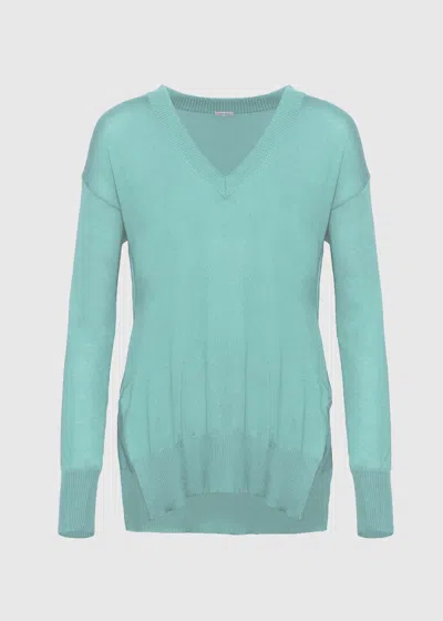 Shop Malo Cashmere And Silk V Neck Sweater