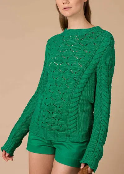 Shop Malo Blended Cotton Mock Neck Sweater
