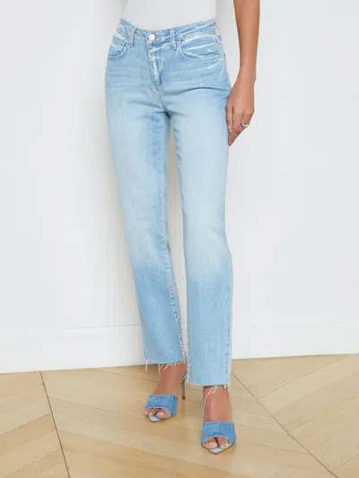 Shop L Agence Milana Slouchy Stovepipe Jean In Olympia