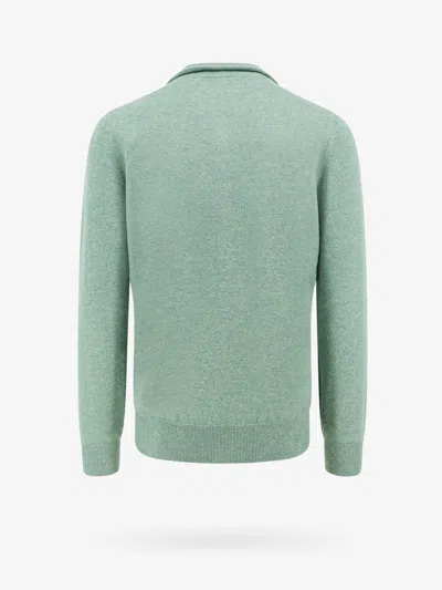 Shop Brunello Cucinelli Man Sweater Man Green Knitwear