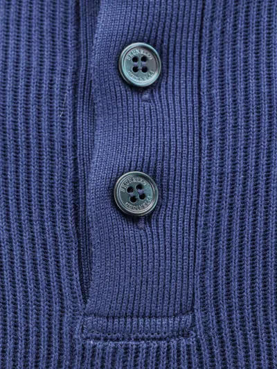 Shop Brunello Cucinelli Man Sweater Man Blue Knitwear