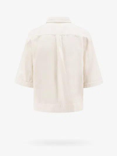 Shop Brunello Cucinelli Woman Shirt Woman Beige Shirts In Cream
