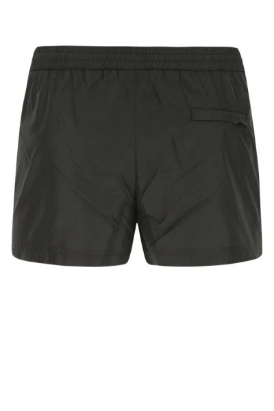 Shop Dolce & Gabbana Man Black Polyester Swimming Shorts