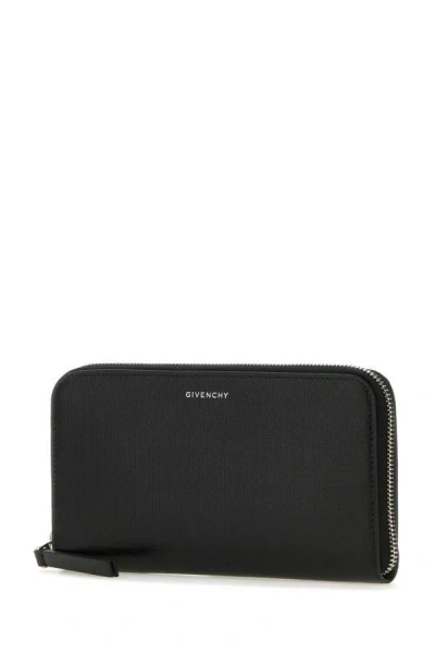 Shop Givenchy Man Long Zipped Wallet In Black