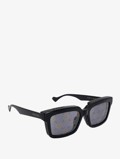 Shop Gucci Man Sunglasses Man Black Sunglasses