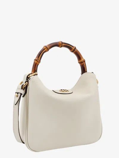 Shop Gucci Woman Diana Woman White Handbags