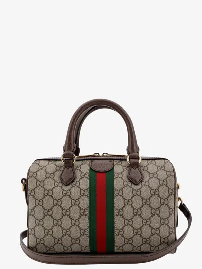 Shop Gucci Woman Ophidia Gg Woman Beige Handbags In Cream