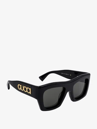 Shop Gucci Woman Sunglasses Woman Black Sunglasses