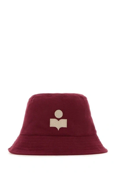 Shop Isabel Marant Woman Burgundy Cotton Haley Bucket Hat In Red