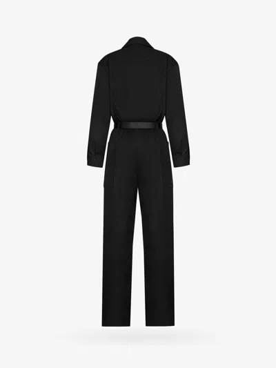 Shop Saint Laurent Woman Jumpsuit Woman Black Jumpsuits