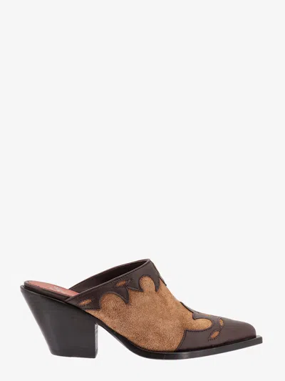Shop Sonora Woman Mule Woman Brown Sandals