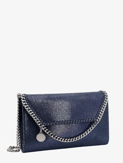 Shop Stella Mccartney Woman Falabella Woman Blue Shoulder Bags