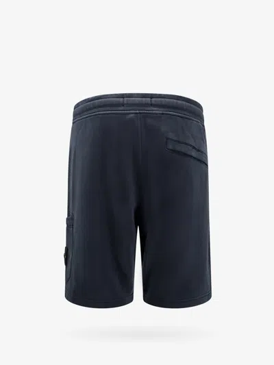 Shop Stone Island Man Bermuda Shorts Man Blue Bermuda Shorts