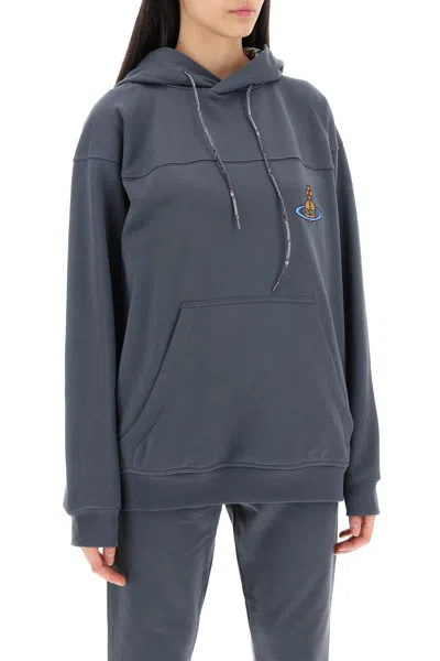 Shop Vivienne Westwood Hooded Sweatshirt Women In Gray