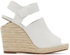 ALEXANDER WANG Off-White Leather Tori Sandals