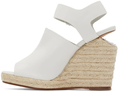 Shop Alexander Wang Off-white Leather Tori Sandals