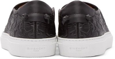 Shop Givenchy Black Trident Street Skate Slip-on Sneakers