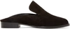 ROBERT CLERGERIE Black Suede Alice Loafers