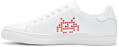 Shop Anya Hindmarch White Space Invader Tennis Sneakers