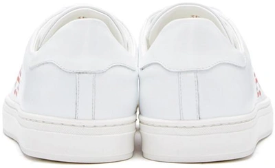 Shop Anya Hindmarch White Space Invader Tennis Sneakers