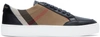 Burberry Check Leather Sneakers In Neutral