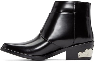 Shop Toga Black Western Buckle Boots