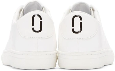 Shop Marc Jacobs White Leather Empire Sneakers