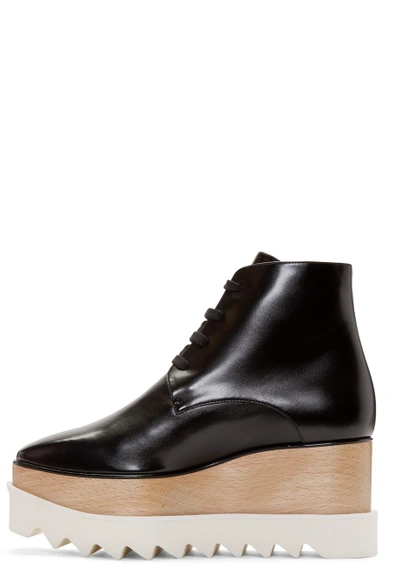 Shop Stella Mccartney Black Platform Elyse Boots