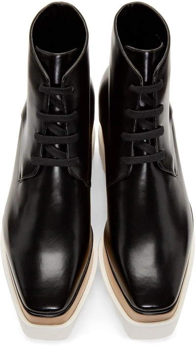 Shop Stella Mccartney Black Platform Elyse Boots