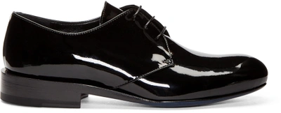 Shop Jil Sander Black Patent Derbys