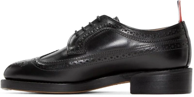 Shop Thom Browne Black Leather Brogues