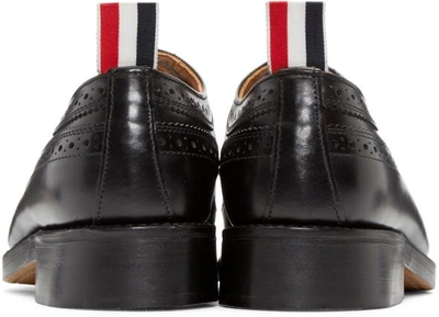 Shop Thom Browne Black Leather Brogues