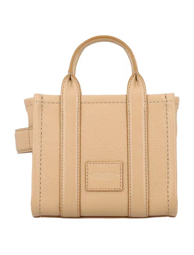Shop Marc Jacobs The Mini Tote Leather Bag In Camel