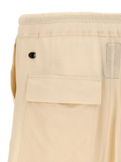 Shop Rick Owens X Champion 'beveled Pods' Bermuda Shorts In Beige