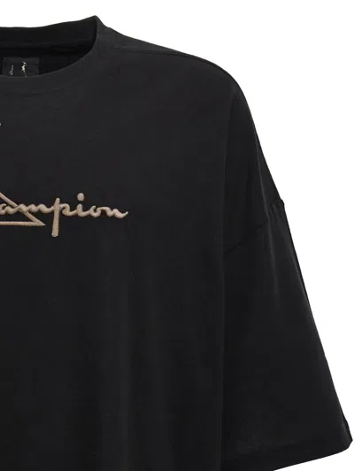 Shop Rick Owens X Champion 'tommy T' T-shirt In Black