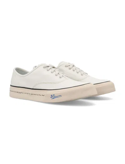 Visvim Men's Logan Deck Lo Sipe Sneakers In White