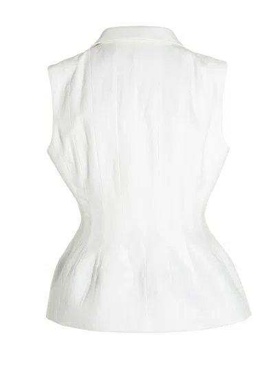 Shop Dries Van Noten 'bilas' Vest In White