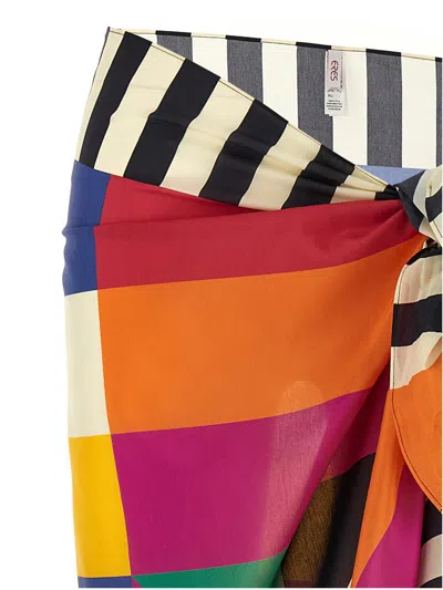 Shop Eres 'miroir' Sarong In Multicolor