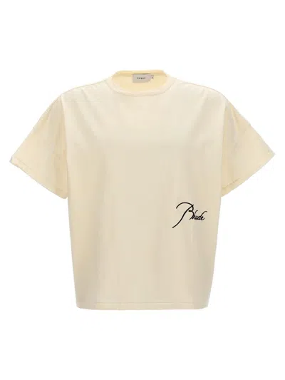 Shop Rhude 'reverse' T-shirt In White