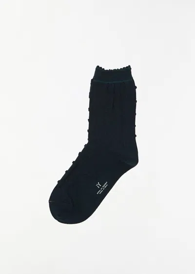 Shop Y's Dot Socks In Dark Green